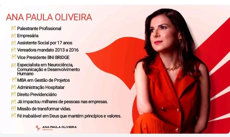 Apresentação profissional de Ana Paula Oliveira